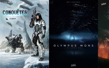 Soleil : Conquêtes T1, Olympus mons T4, La grande guerre des mondes T3