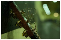Une guitare vendue aux Puces