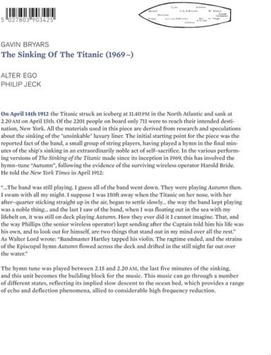 Bryars (Gavin) - The Sinking Of The Titanic [1969 - ]